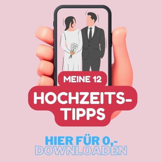 Vorschau der 12 Hochzeit-Tipps von DJ NJ-Eventing für Brautpaare zur stressfreien Planung ihrer Hochzeit.